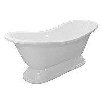 Ванна из искусственного камня Эстет Бостон с литым подиумом 180х74