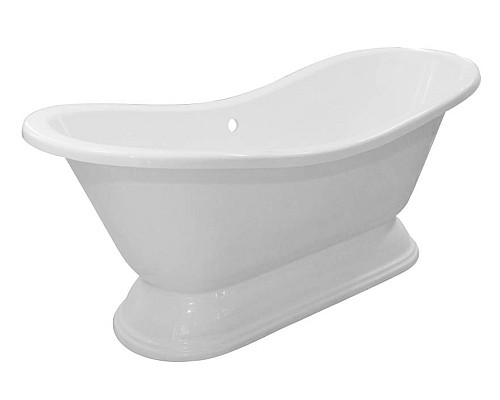 Ванна из искусственного камня Эстет Бостон с литым подиумом 180х74