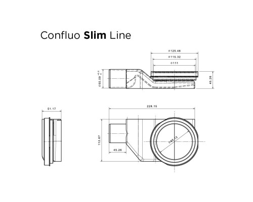 Душевой лоток Pestan Confluo Slim Line 300