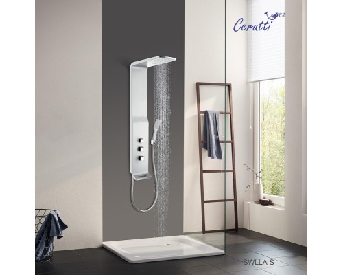 Душевая панель Cerutti SPA Sella S CT8990 с термостатом Серебро