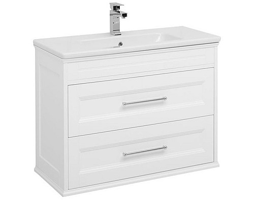 Тумба под раковину Aquanet Бостон 100 209678 подвесная Белый матовый