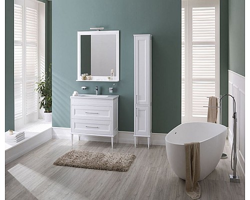 Тумба под раковину Aquanet Бостон 100 209678 подвесная Белый матовый