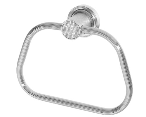 Полотенцедержатель кольцо Boheme RoyalE CRISTAL BLACK ХРОМ