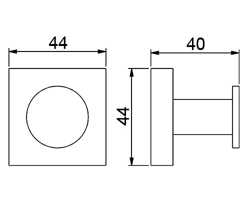 Крючок Timo Selene 12011/03 черный