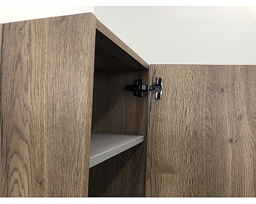 Шкаф пенал Comforty Бредфорд 40 00004148004 Дуб темный