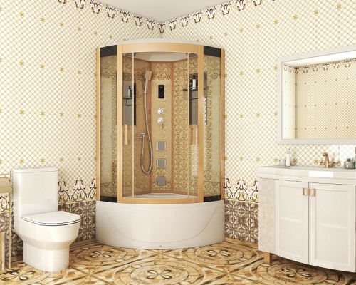 Душевая кабина Niagara Lux NG-7710G 100x100 с гидромассажем