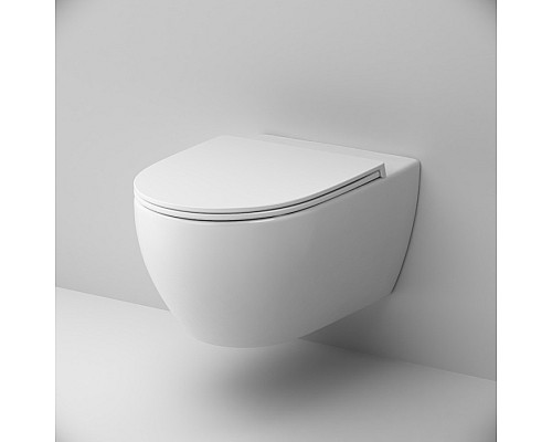 Унитаз подвесной безободковый AM.PM Awe с сиденьем микролифт C111700SC