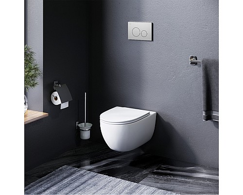 Унитаз подвесной безободковый AM.PM Awe с сиденьем микролифт C111700SC