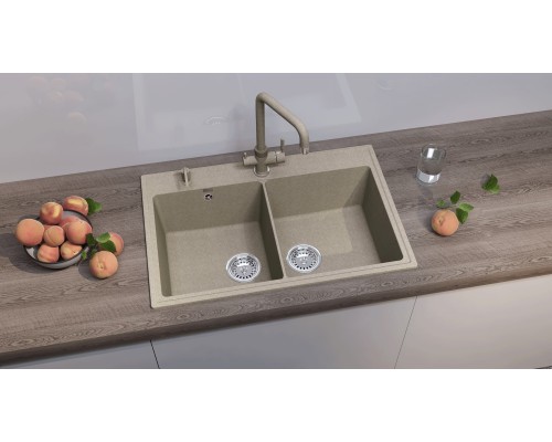 Кухонная мойка Ulgran Quartz Ruma 780-03 десерт