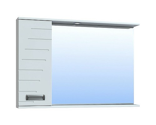 Зеркало со шкафом Vigo Diana 100 L z.DIA.100.L.El с подсветкой Белое с электровыключателем