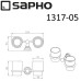 Стакан для зубных щеток Sapho Diamond 1317-05 двойной Хром