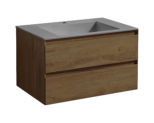 Тумба под раковину Vincea Luka 80 VMC-2L800TO подвесная T.Oak