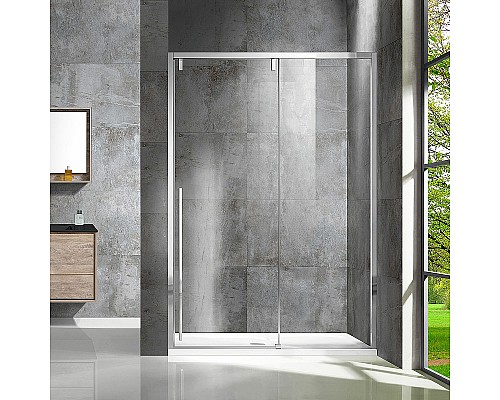 Душевая дверь Vincea Lugano 160 VDS-1L160CL-1 профиль Хром стекло прозрачное