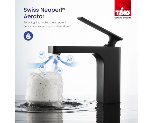 Смеситель для раковины Timo Torne 4361/03F черный