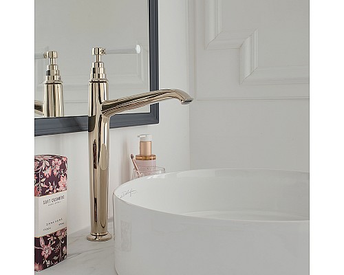 Смеситель для раковины Jacob Delafon Cleo 1889 E24309-BGG Золото глянцевое