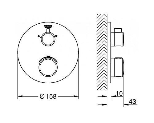 Смеситель для душа Grohe Grohtherm 24076000 Хром