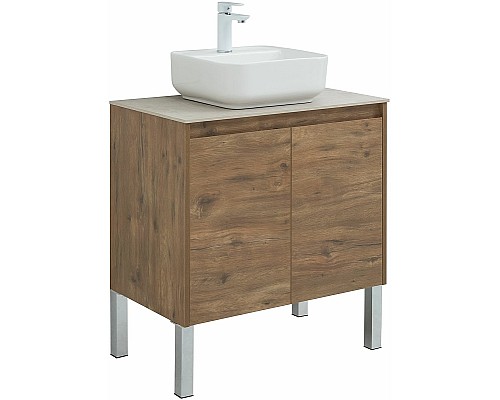 Тумба под раковину Aquanet Nova Lite 75 298852 подвесная Дуб рустикальный