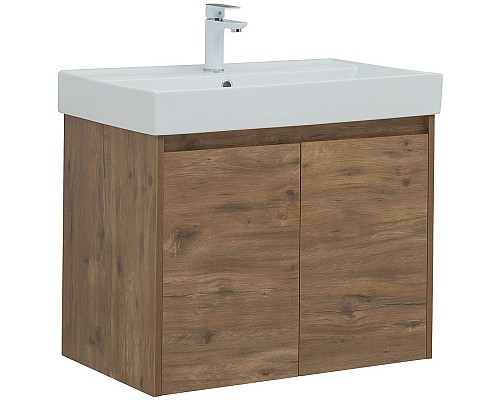 Тумба под раковину Aquanet Nova Lite 75 298852 подвесная Дуб рустикальный