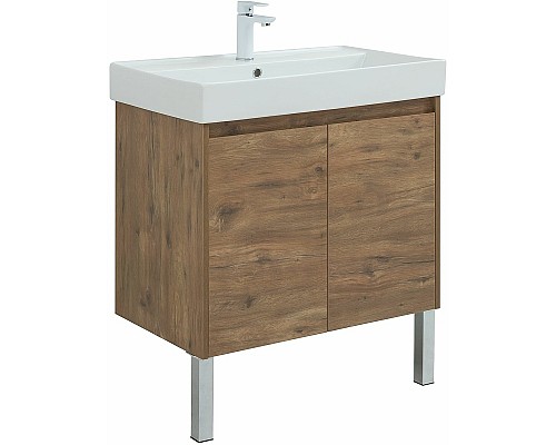 Тумба под раковину Aquanet Nova Lite 75 298852 подвесная Дуб рустикальный