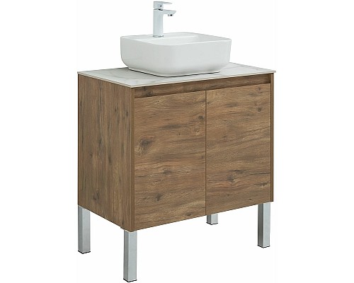 Тумба под раковину Aquanet Nova Lite 75 298852 подвесная Дуб рустикальный