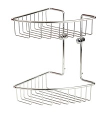 Решетка двойная угловая Veragio Basket 20x20хh29, хром