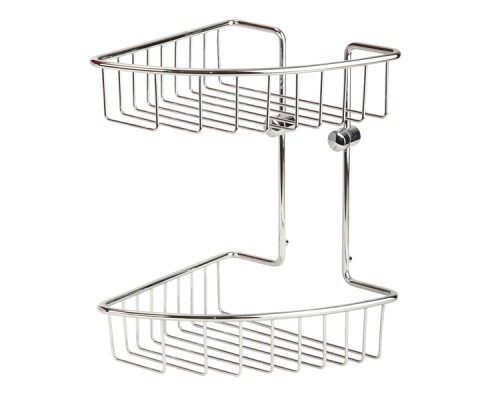 Решетка двойная угловая Veragio Basket 20x20хh29, хром
