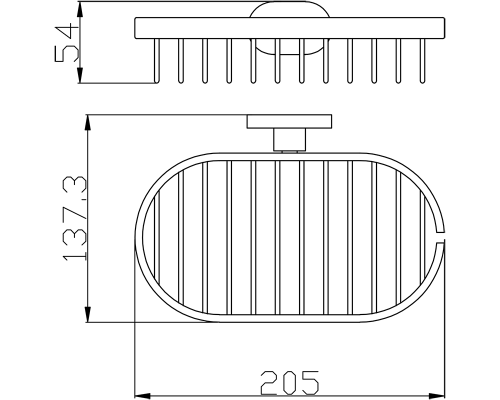 Мыльница Rav Slezak Yukon YUA0301CB Хром Белый