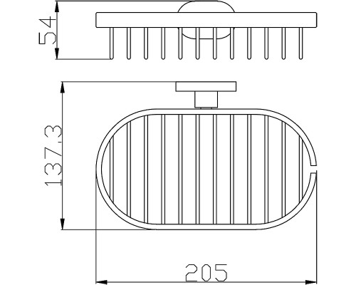 Мыльница Rav Slezak Yukon YUA0301CB Хром Белый