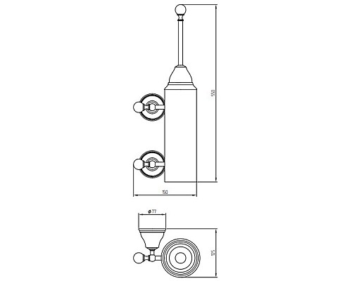 Ершик для унитаза Migliore Provance 17693 Золото