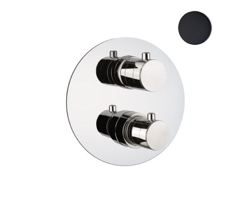 Смеситель для душа встраиваемый с термостатом Webert Sax Evolution SE970903560 черный