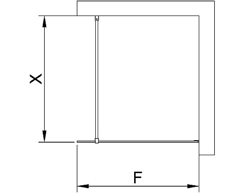 Душевая перегородка RGW Walk In WA-002B 70 35100207-24 Черный -сатинат