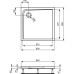 Акриловый поддон для душа Ideal Standard Ultraflat 80х80 Euro White