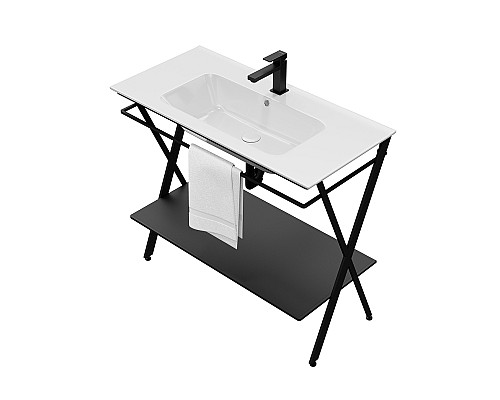 Металлическая структура Kerama Marazzi PIANO Next напольная 95, черная матовая Металлическая структура Kerama Marazzi PIANO Next напольная 95, черная матовая