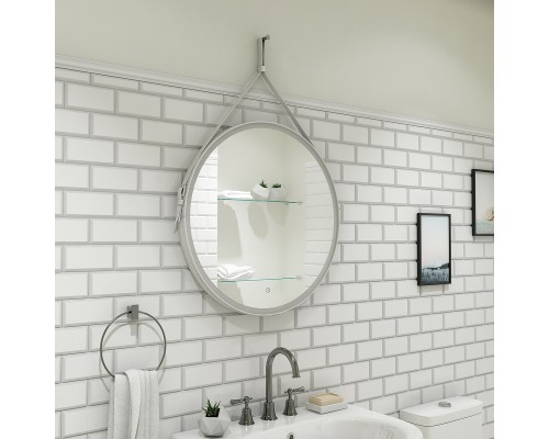 Зеркало Art&Max Milan AM-Mil-800-DS-F с подсветкой с сенсорным выключателем Белое