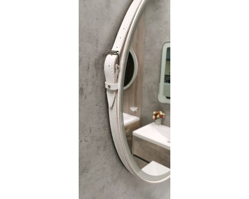 Зеркало Art&Max Milan AM-Mil-800-DS-F с подсветкой с сенсорным выключателем Белое