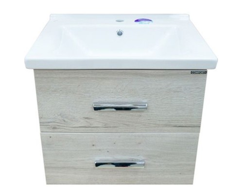 Тумба с раковиной Comforty Парма 60 00004143490 подвесная Дуб дымчатый