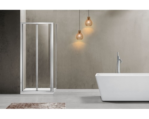 Душевой уголок Vincea Garda 90x80 VSR-1G8090CL профиль Хром стекло прозрачное