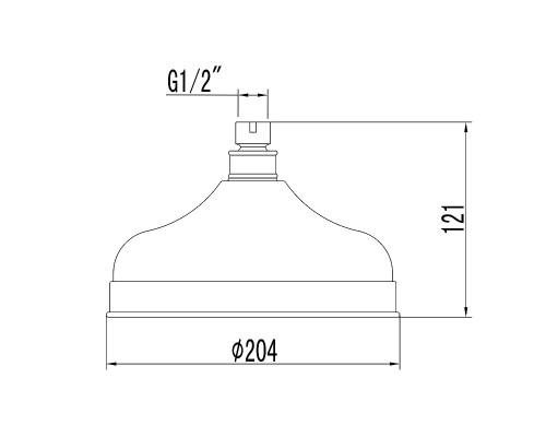 Верхний душ Lemark LM8989B Бронза