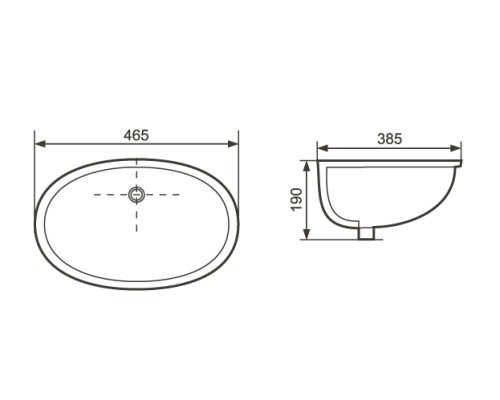 Раковина Aquatek 46 AQ0181-00 Белая