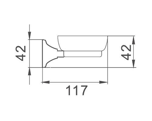Мыльница Haiba HB8502 Хром