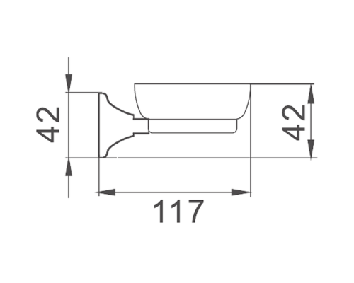 Мыльница Haiba HB8502 Хром