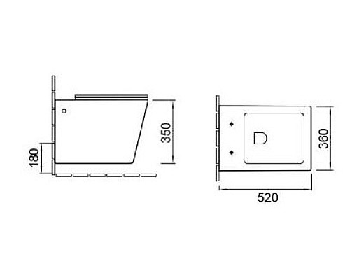 Унитаз подвесной безободковый черный матовый с сиденьем микролифт SantiLine SL-5004MB