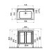 Тумба с раковиной Vitra Valarte 75 62154 Серая матовая