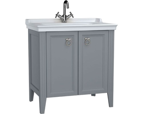 Тумба с раковиной Vitra Valarte 75 62154 Серая матовая