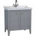 Тумба с раковиной Vitra Valarte 75 62154 Серая матовая