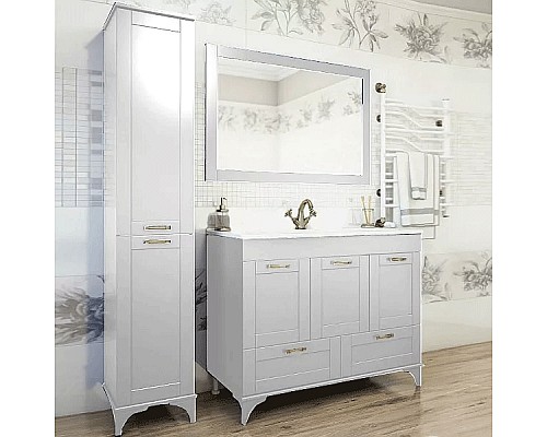 Тумба с раковиной Sanflor Ванесса 105/2 С0002145 Белая Тумба с раковиной Sanflor Ванесса 105/2 С0002145 Белая