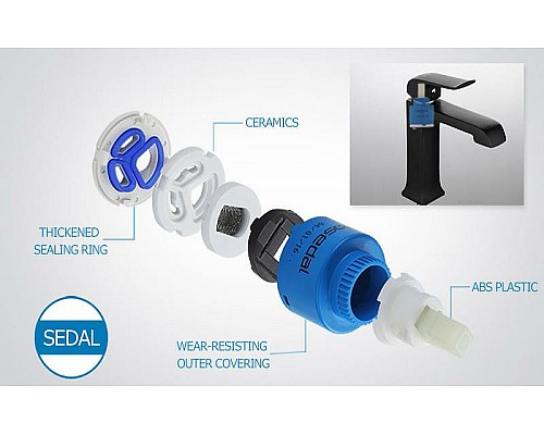 Смеситель для раковины Gappo G50 G1050 Черный матовый