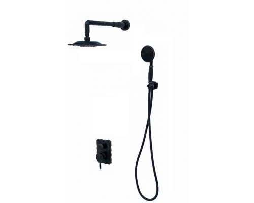 Душевая система скрытого монтажа MILACIO Vitoria, черная бронза MC.105.BBR