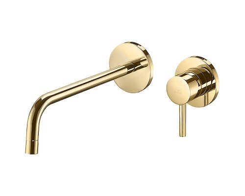 Смеситель для раковины Paffoni Light LIG006HG70 Золото медовое