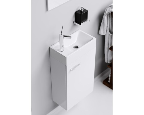 Мастер Бокс Леон комплект: тумба с умывальником Unam 220 зеркало (MbL0004) AQWELLA